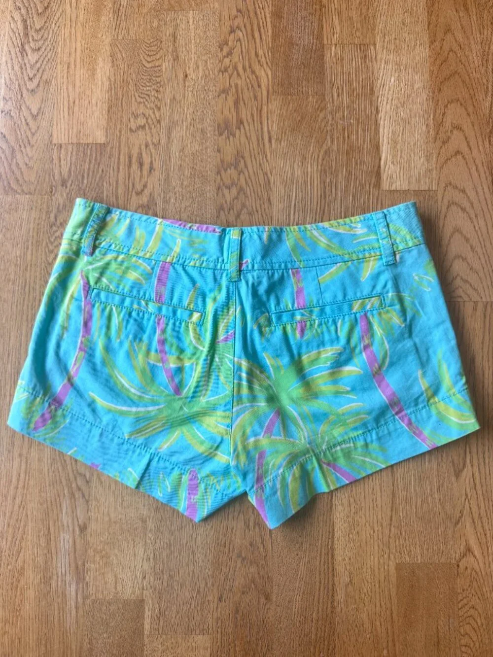 Lilly Pulitzer Walsh Shorts Palm Tree Pattern Size 2